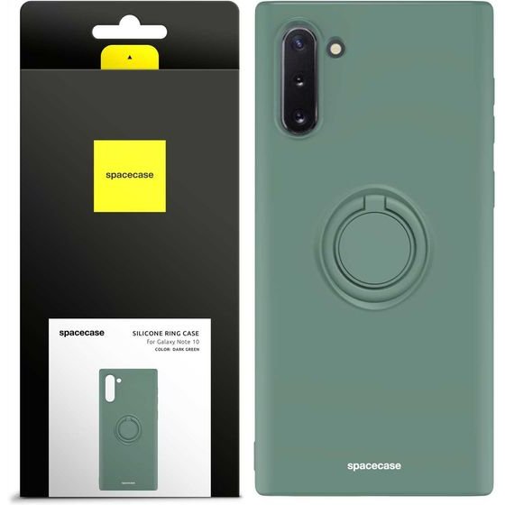 Spacecase Silicone Ring Galaxy Note 10 dark green - (5905719012847)