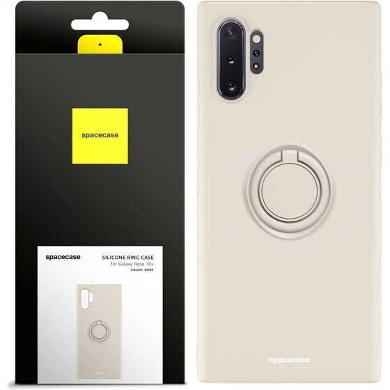 Spacecase Silicone Ring Galaxy Note 10+ bone - (5905719012991)