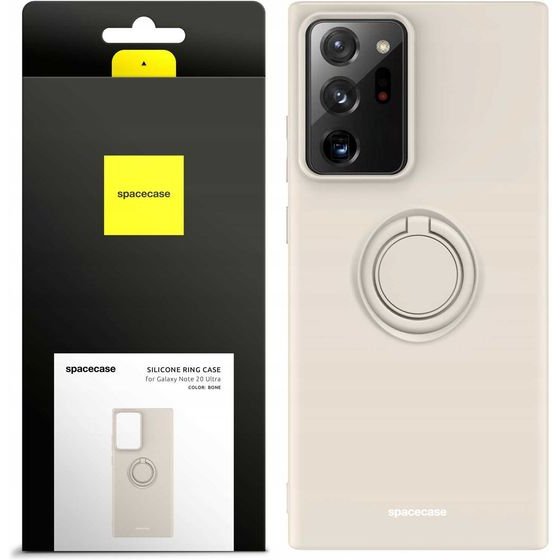 Spacecase Silicone Ring Galaxy Note 20 Ultra bone - (5905719014117)