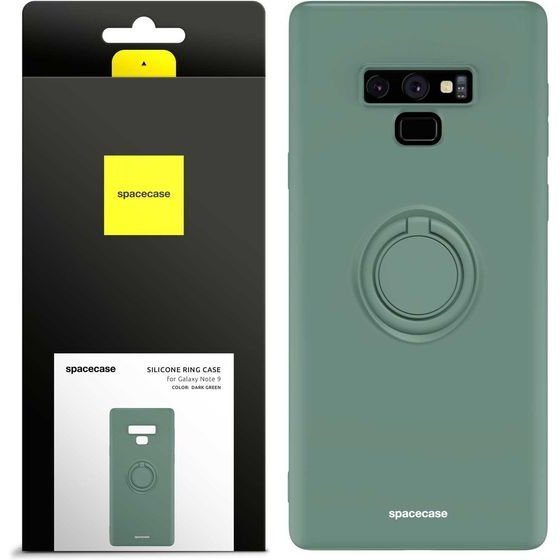 Spacecase Silicone Ring Galaxy Note 9 dark green - (5905719013042)