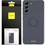Spacecase Silicone Ring Galaxy S21 FE black - (5905719014131)