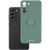 Spacecase Silicone Ring Galaxy S21 FE dark green - (5905719014162)
