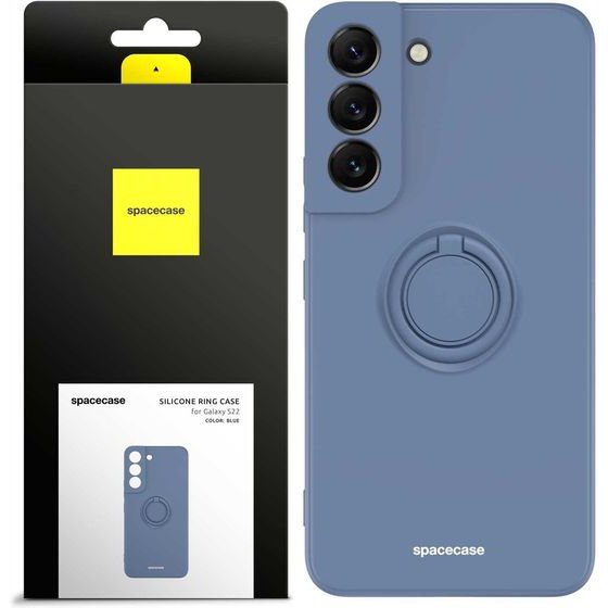 Spacecase Silicone Ring Galaxy S22 blue - (5905719014186)