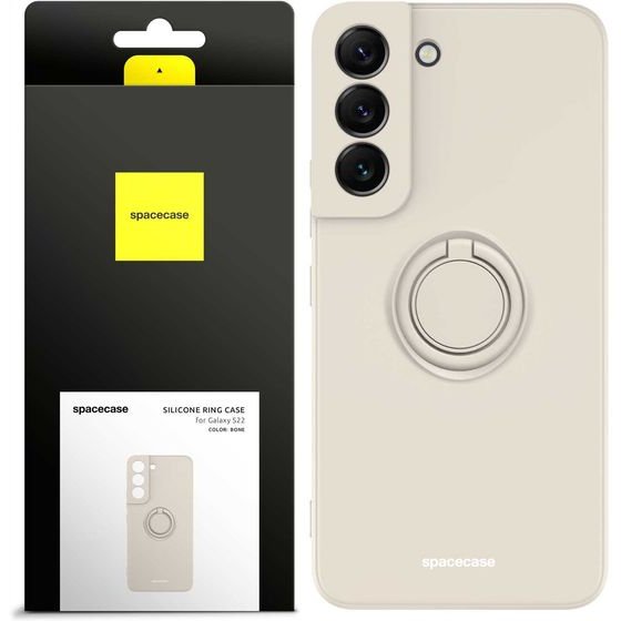 Spacecase Silicone Ring Galaxy S22 bone - (5905719014193)