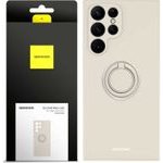 Spacecase Silicone Ring Galaxy S22 Ultra bone - (5905719014230)