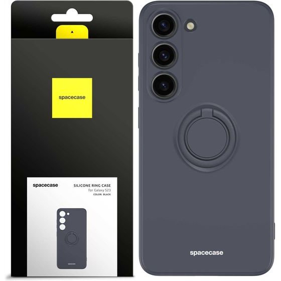 Spacecase Silicone Ring Galaxy S23 black - (5905719014254)