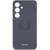 Spacecase Silicone Ring Galaxy S24 black - (5905719106690)