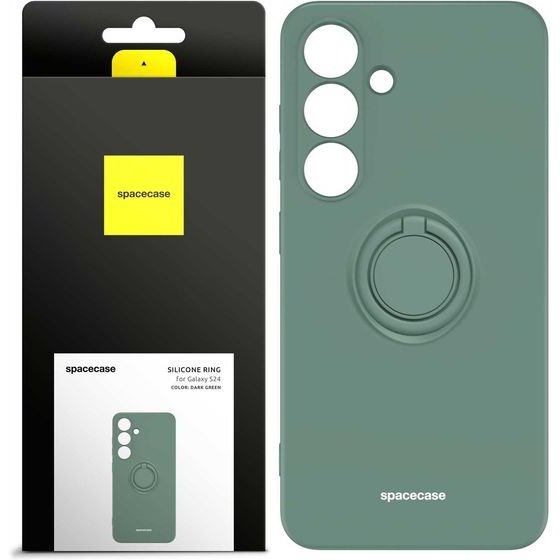 Spacecase Silicone Ring Galaxy S24 dark green - (5905719106720)