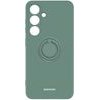 Spacecase Silicone Ring Galaxy S24 dark green - (5905719106720)