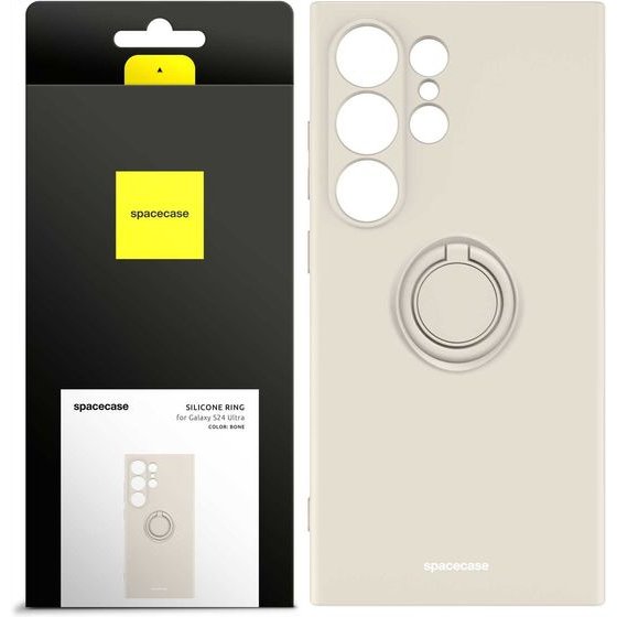 Spacecase Silicone Ring Galaxy S24 Ultra bone - (5905719106799)