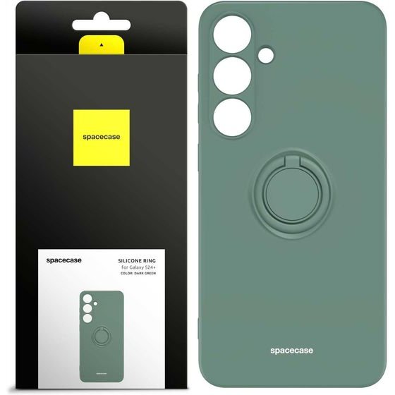 Spacecase Silicone Ring Galaxy S24+ dark green - (5905719106768)