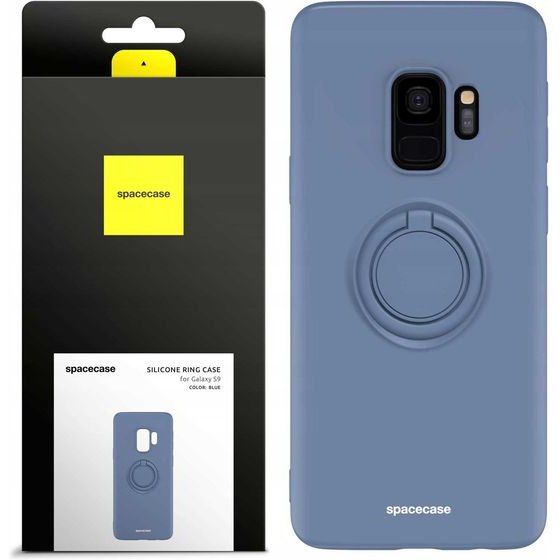 Spacecase Silicone Ring Galaxy S9 blue - (5905719014346)