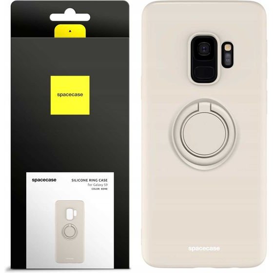Spacecase Silicone Ring Galaxy S9 bone - (5905719014353)