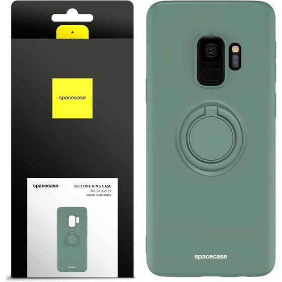 Spacecase Silicone Ring Galaxy S9 dark green - (5905719014360)