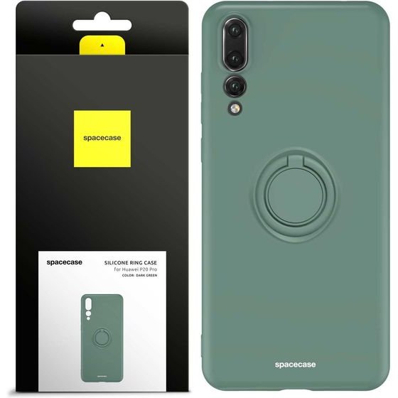Spacecase Silicone Ring Huawei P20 Pro dark green - (5905719014520)
