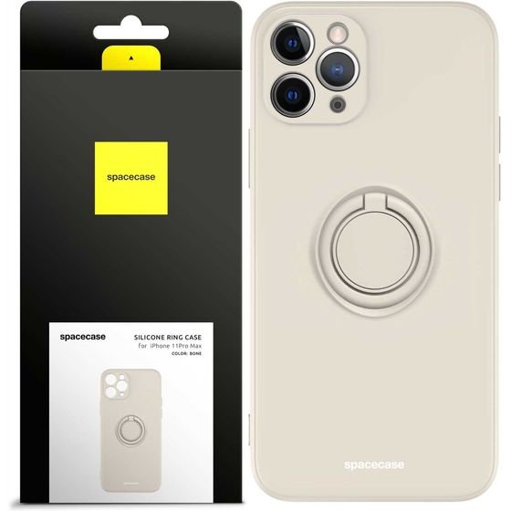 Spacecase Silicone Ring iPhone 11 Pro Max bone - (5905719013196)