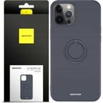 Spacecase Silicone Ring iPhone 12 Pro Max black - (5905719013257)