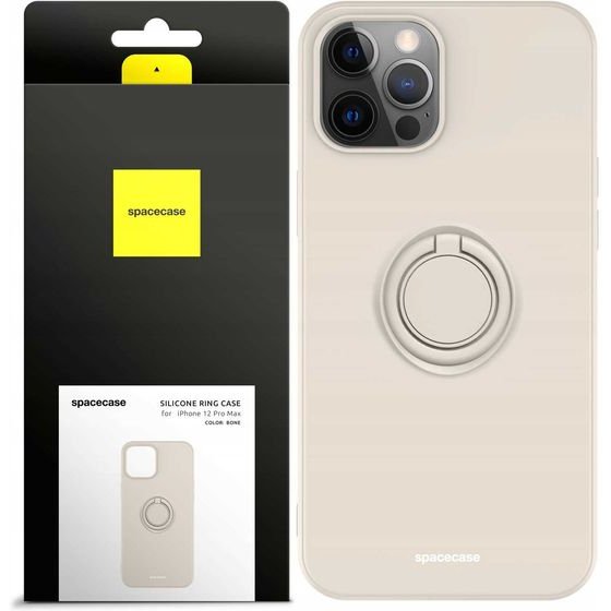 Spacecase Silicone Ring iPhone 12 Pro Max bone - (5905719013271)