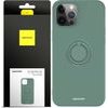 Spacecase Silicone Ring iPhone 12 Pro Max dark green - (5905719013288)