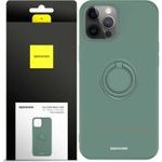Spacecase Silicone Ring iPhone 12 Pro Max dark green - (5905719013288)