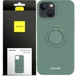 Spacecase Silicone Ring iPhone 13 Mini dark green - (5905719013363)