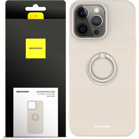 Spacecase Silicone Ring iPhone 13 Pro Max bone - (5905719013394)