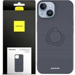 Spacecase Silicone Ring iPhone 14 black - (5905719013493)