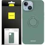 Spacecase Silicone Ring iPhone 14 dark green - (5905719013523)