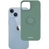Spacecase Silicone Ring iPhone 14 dark green - (5905719013523)