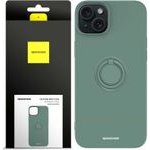Spacecase Silicone Ring iPhone 15 Plus dark green - (5905719103828)