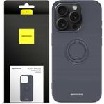Spacecase Silicone Ring iPhone 15 Pro black - (5905719103842)