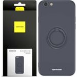 Spacecase Silicone Ring iPhone 6/6s black - (5905719013615)