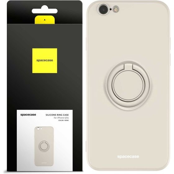 Spacecase Silicone Ring iPhone 6/6s bone - (5905719013639)