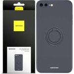 Spacecase Silicone Ring iPhone 7/8 Plus black - (5905719013653)