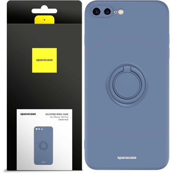 Spacecase Silicone Ring iPhone 7/8 Plus blue - (5905719013660)