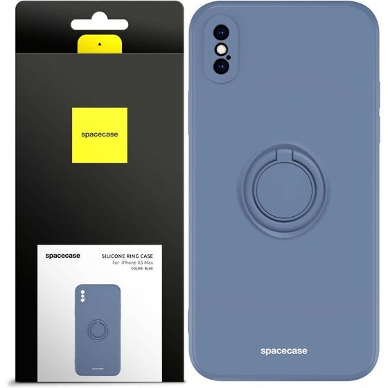 Spacecase Silicone Ring iPhone XS Max blue - (5905719013820)