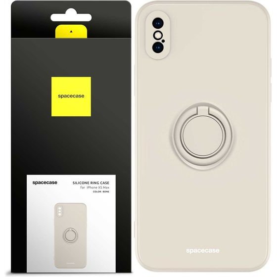 Spacecase Silicone Ring iPhone XS Max bone - (5905719013837)