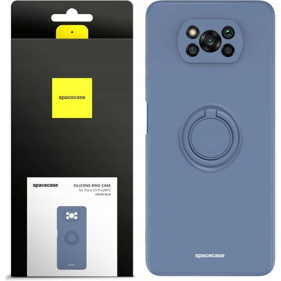 Spacecase Silicone Ring Poco X3 Pro/NFC blue - (5905719015060)