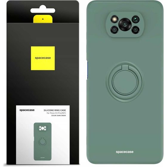Spacecase Silicone Ring Poco X3 Pro/NFC dark green - (5905719015084)