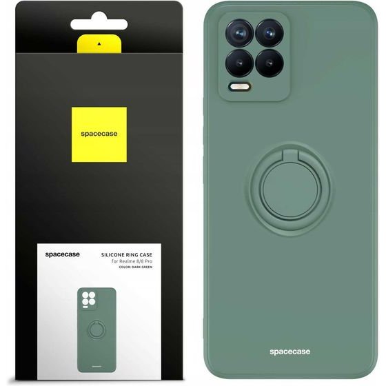 Spacecase Silicone Ring Realme 8/8 Pro dark green - (5905719014889)