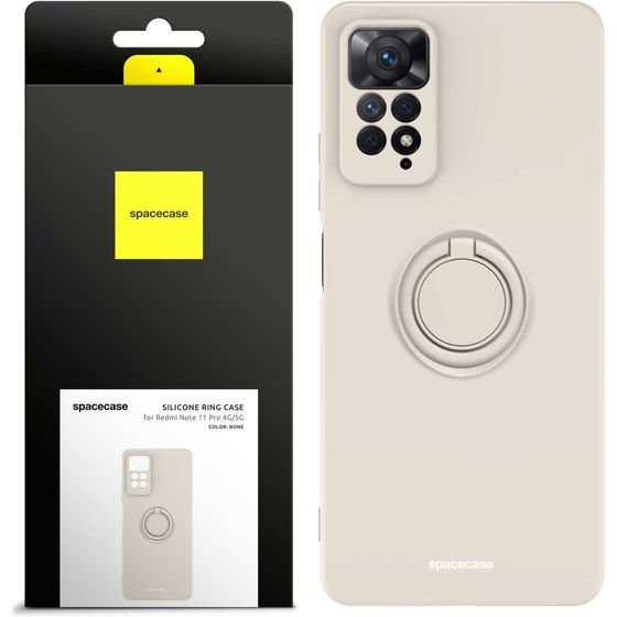 Spacecase Silicone Ring Redmi Note 11 Pro 4G/5G bone - (5905719015152)