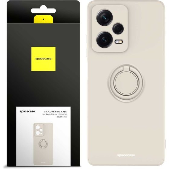 Spacecase Silicone Ring Redmi Note 12 Pro 5G bone - (5905719038670)