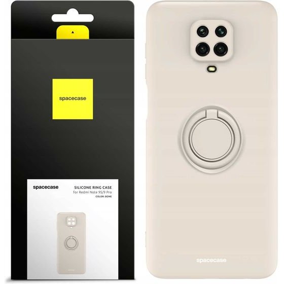 Spacecase Silicone Ring Redmi Note 9S/9 Pro bone - (5905719014711)