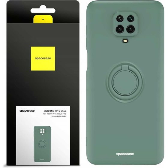 Spacecase Silicone Ring Redmi Note 9S/9 Pro dark green - (5905719014728)
