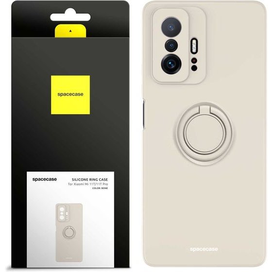 Spacecase Silicone Ring Xiaomi Mi 11T/11T Pro bone - (5905719014759)