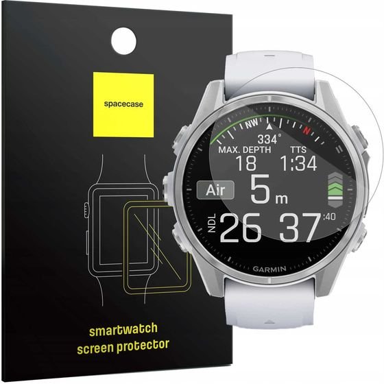 Spacecase SW Glass 2.5D Garmin Fenix 8 43mm - (5905719113971)