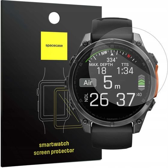 Spacecase SW Glass 2.5D Garmin Fenix 8 47mm - (5905719113988)