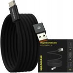 Spacecase USB-A to USB-C Magnetic Cable 1M CL07 black - (5905719129019)
