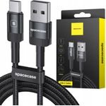 Spacecase USB-C Cable 2M 2.4A black - (5905719107666)