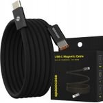 Spacecase USB-C to USB-C Magnetic Cable 1M 100W CL06 black - (5905719119027)